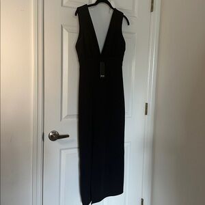 Nasty Gal Black Backless Dress